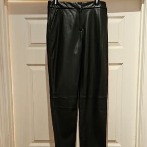 Alfani Black Faux Leather Pants
